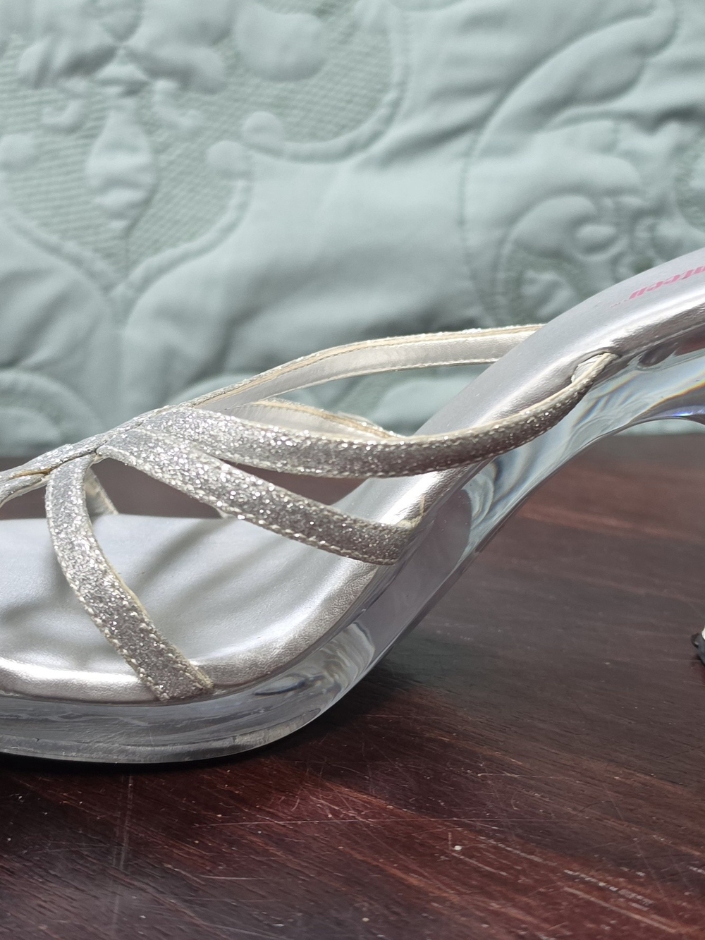 Womens Silver Dress Sandals
